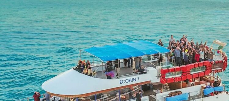 Sunset cruise boat tour in Rocky Point on the Sea of Cortez