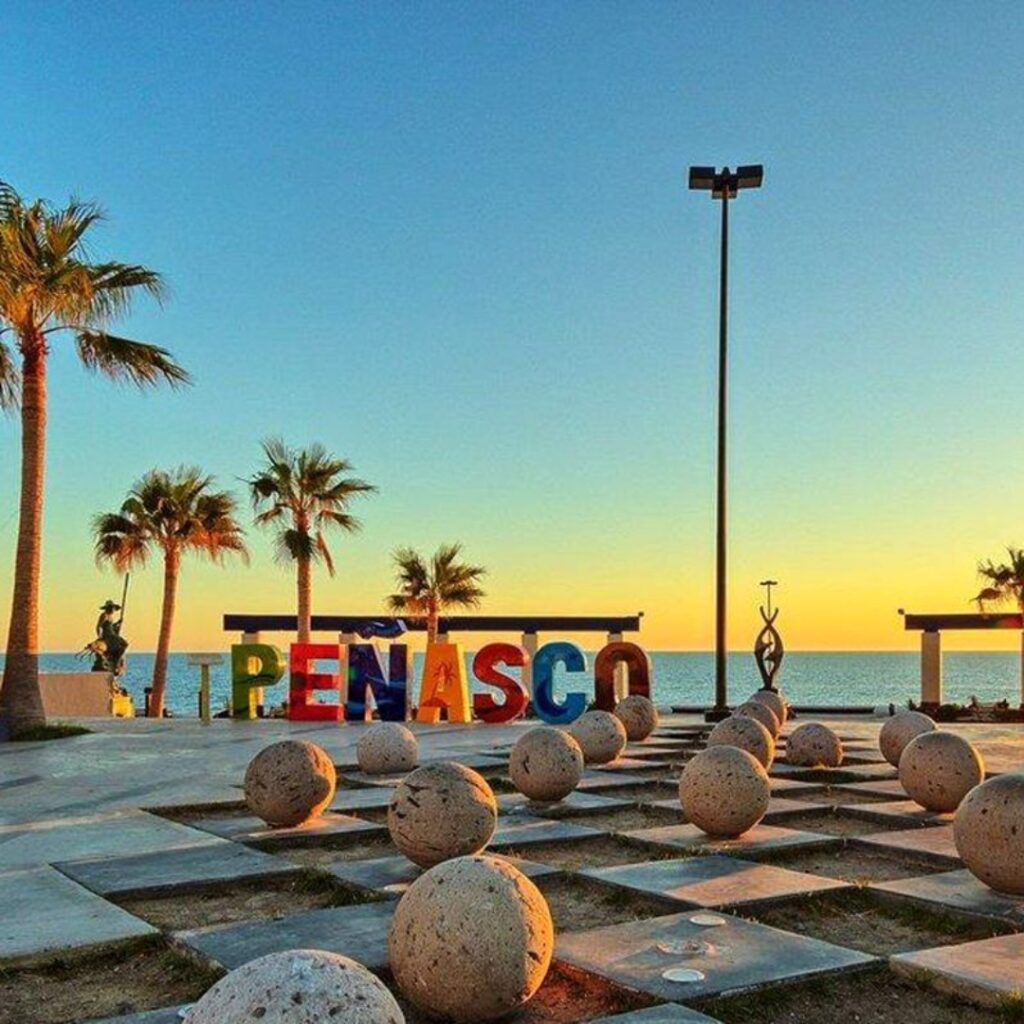 Sunset view of the Rocky Point Peñasco sign, one of the spots recommended by the Playa Bonita Resort concierge team