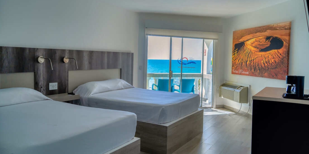 habitacion estandar para 4 personas con vista a la playa