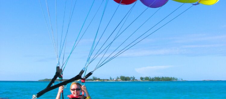 Parasailing over the Sea of Cortez in Rocky Point